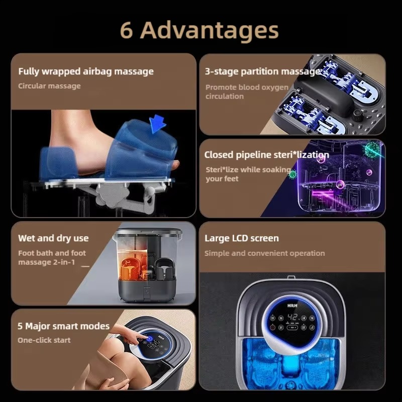 Portable Electric Foot Massage - Foot Spa recension och pris