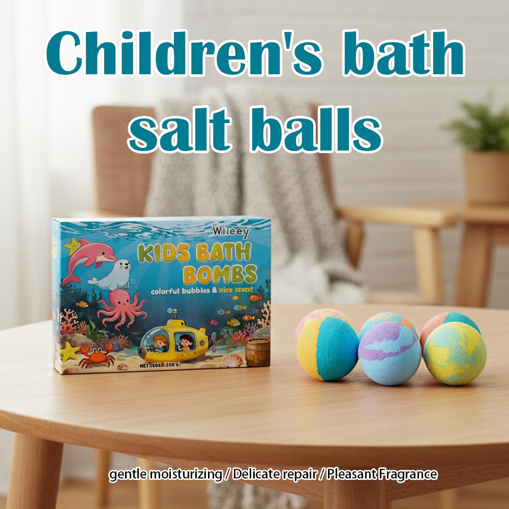 6Pcs Kids Bubble Bath Bombs Se - Bath Salts recension och pris