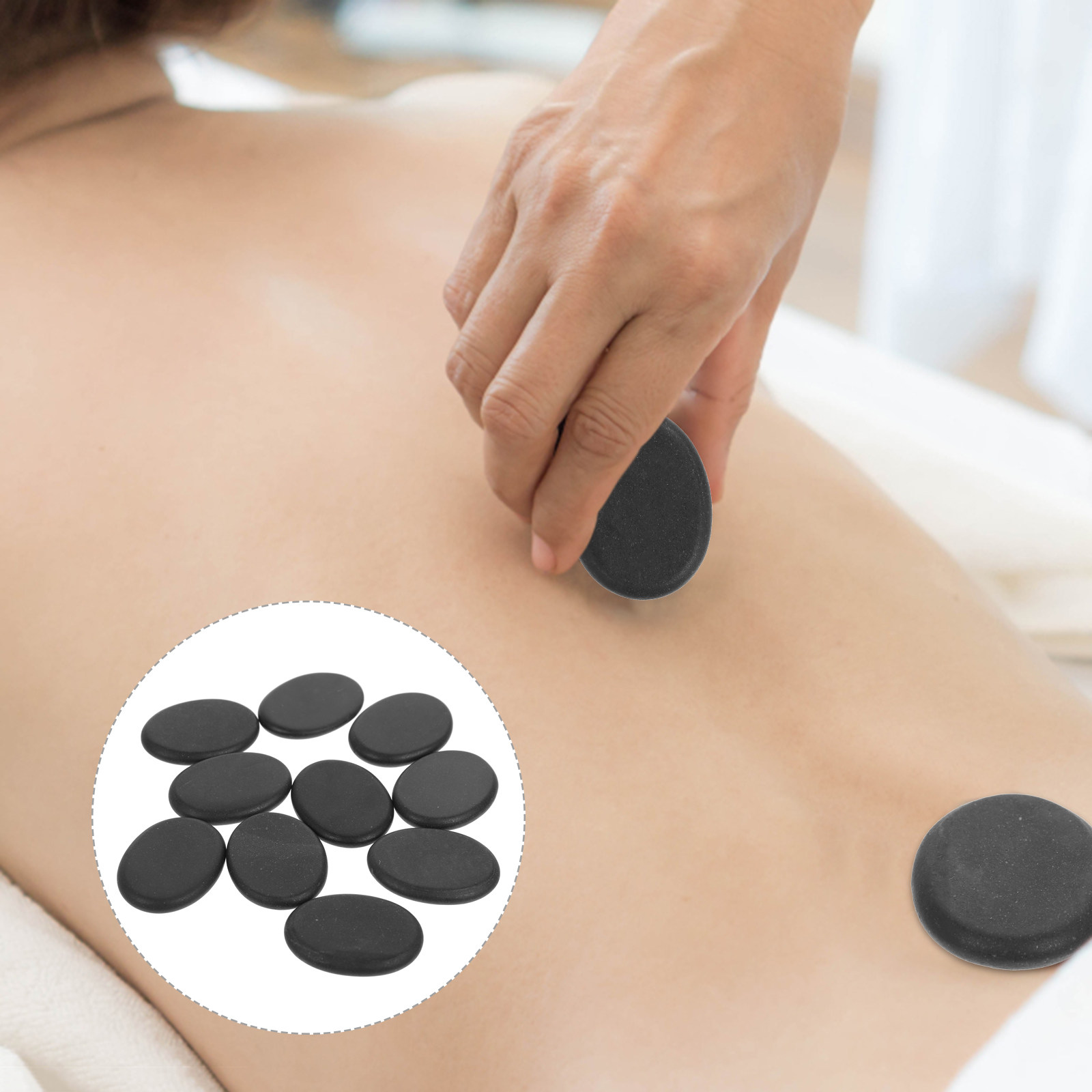 10Pcs Volcanic Hot Stones Natu - Foot Spa recension och pris