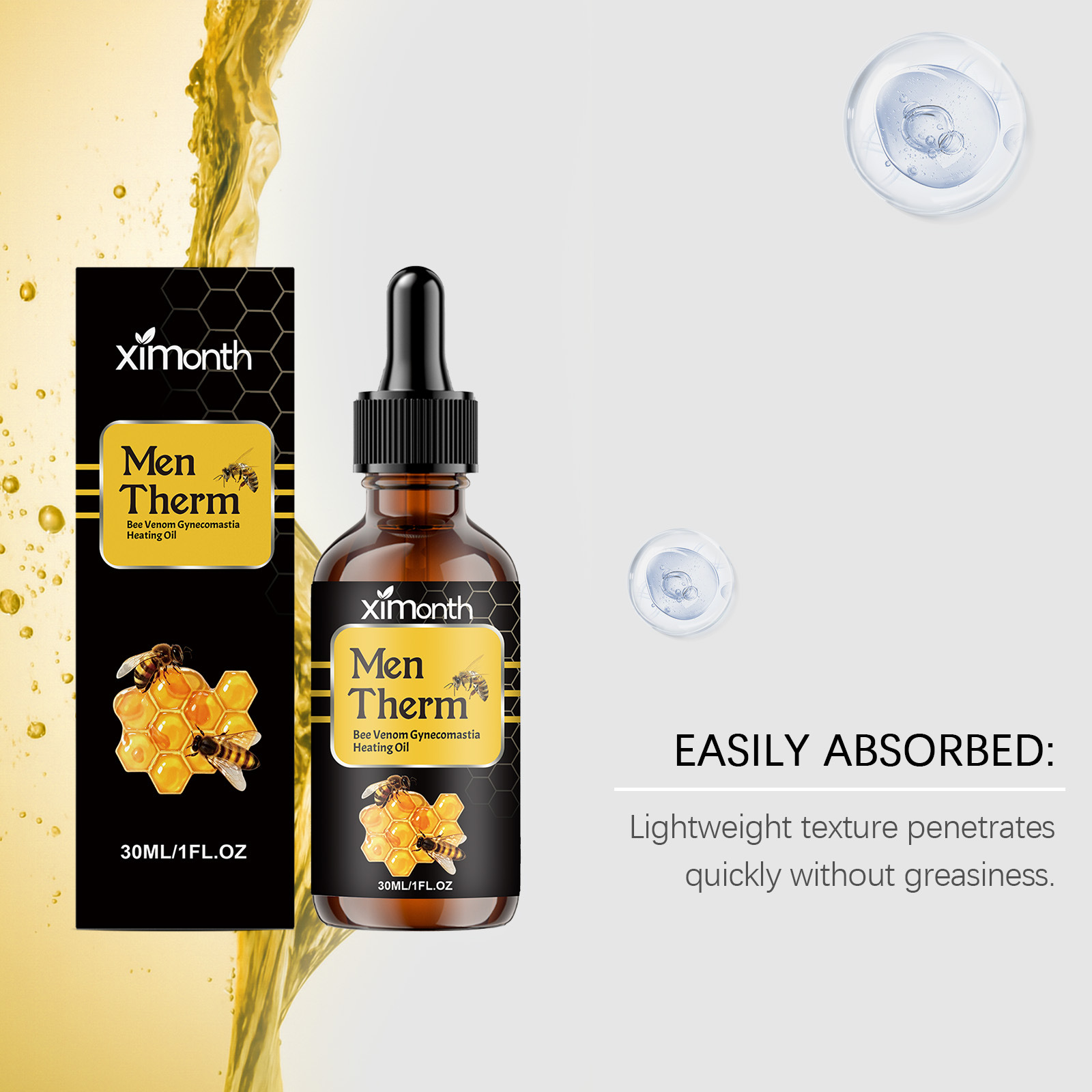 30ml Men's Chest Shaping Serum - Body Oil recension och pris