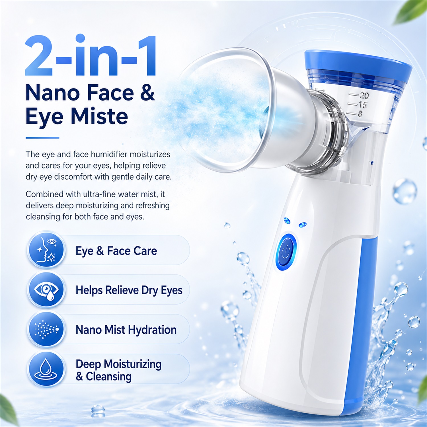 Handheld Facial Nano Mister Po - Face Steamer recension och pris